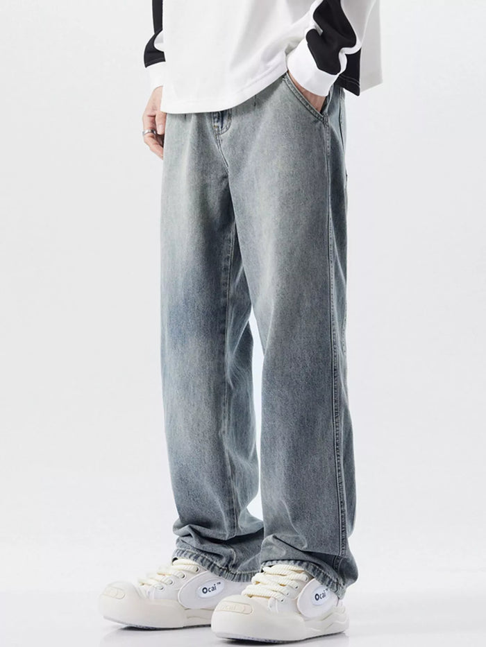 Men's Relaxed Fit Jeans | Washed Comfort & Style