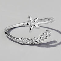 925 Sterling Silver Flower Ring Trandify Deal