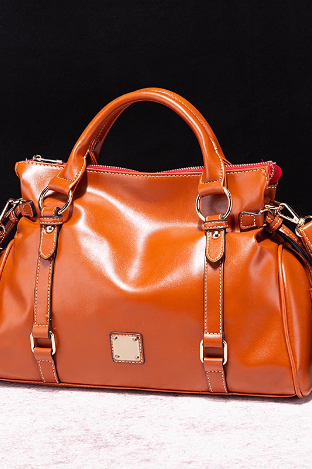 PU Leather Handbag with Tassels Trandify Deal