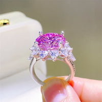 10 Carat Moissanite Zircon 925 Sterling Silver Ring Trandify Deal