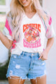 Graphic V-Neck Half Sleeve T-Shirt - Trandify Deal