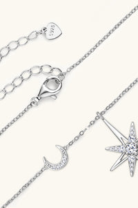 Moissanite 925 Sterling Silver Necklace Trandify Deal