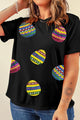 Plus Size Easter Round Neck Short Sleeve T-Shirt Trandify deal