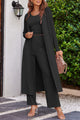 Drawstring Tank, Long Sleeve Cover Up and Pants Set Trandify Deal