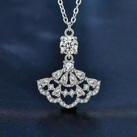 0.5ct Moissanite Pendant Necklace in Sterling Silver