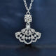 0.5ct Moissanite Pendant Necklace in Sterling Silver