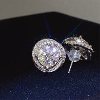 6 Carat Moissanite 925 Sterling Silver Earrings Trandify deal
