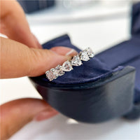 2.1 Carat 925 Sterling Silver Moissanite Heart Ring Trandify Deal