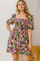 ODDI Full Size Floral Tie-Back Mini Dress Trandify deal