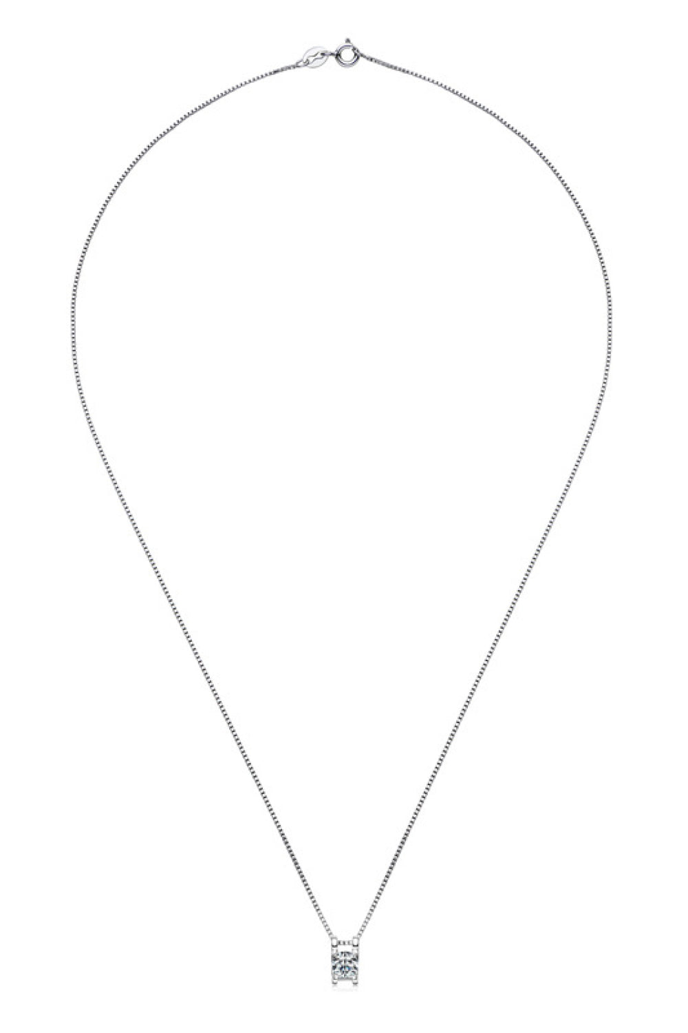 Moissanite 925 Sterling Silver Necklace Trandify deal