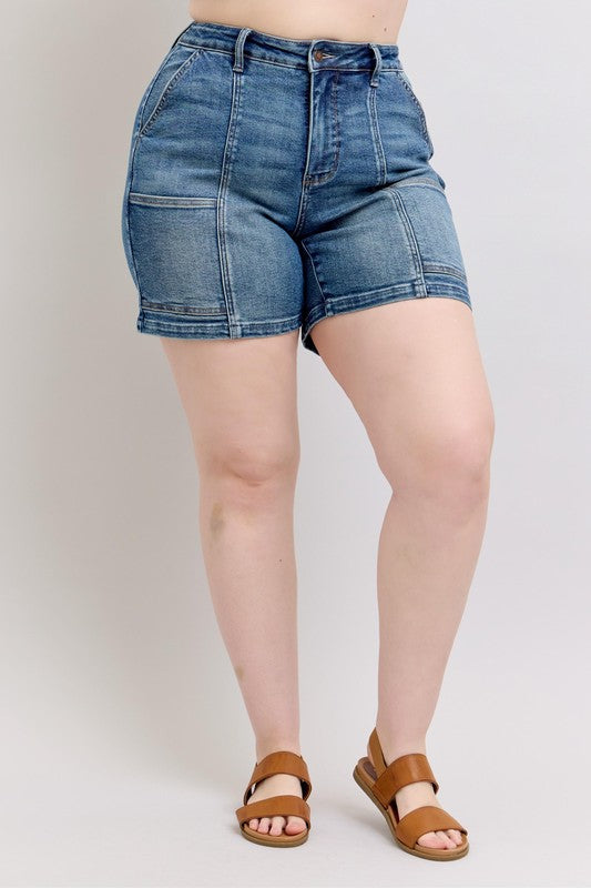 Judy Blue High Rise Denim Shorts For Women - Trendy and Comfortable Fit