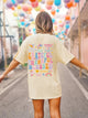 Letter Graphic Round Neck Short Sleeve T-Shirt Trandify deal