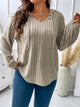 Plus Size Drawstring Dropped Shoulder Hooded T-Shirt Trandify deal