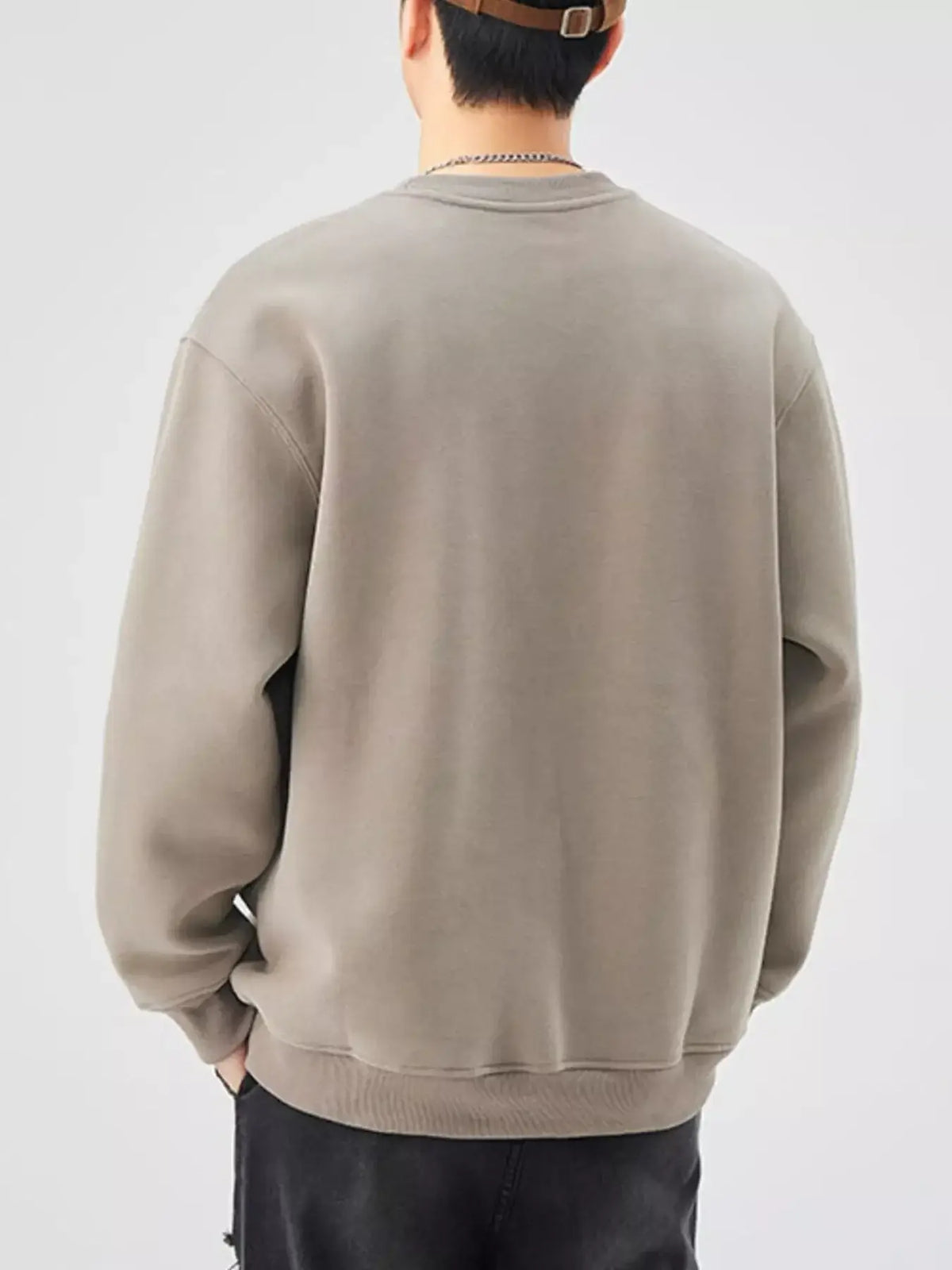 Men's Plus Size Oversized Crewneck Sweatshirt