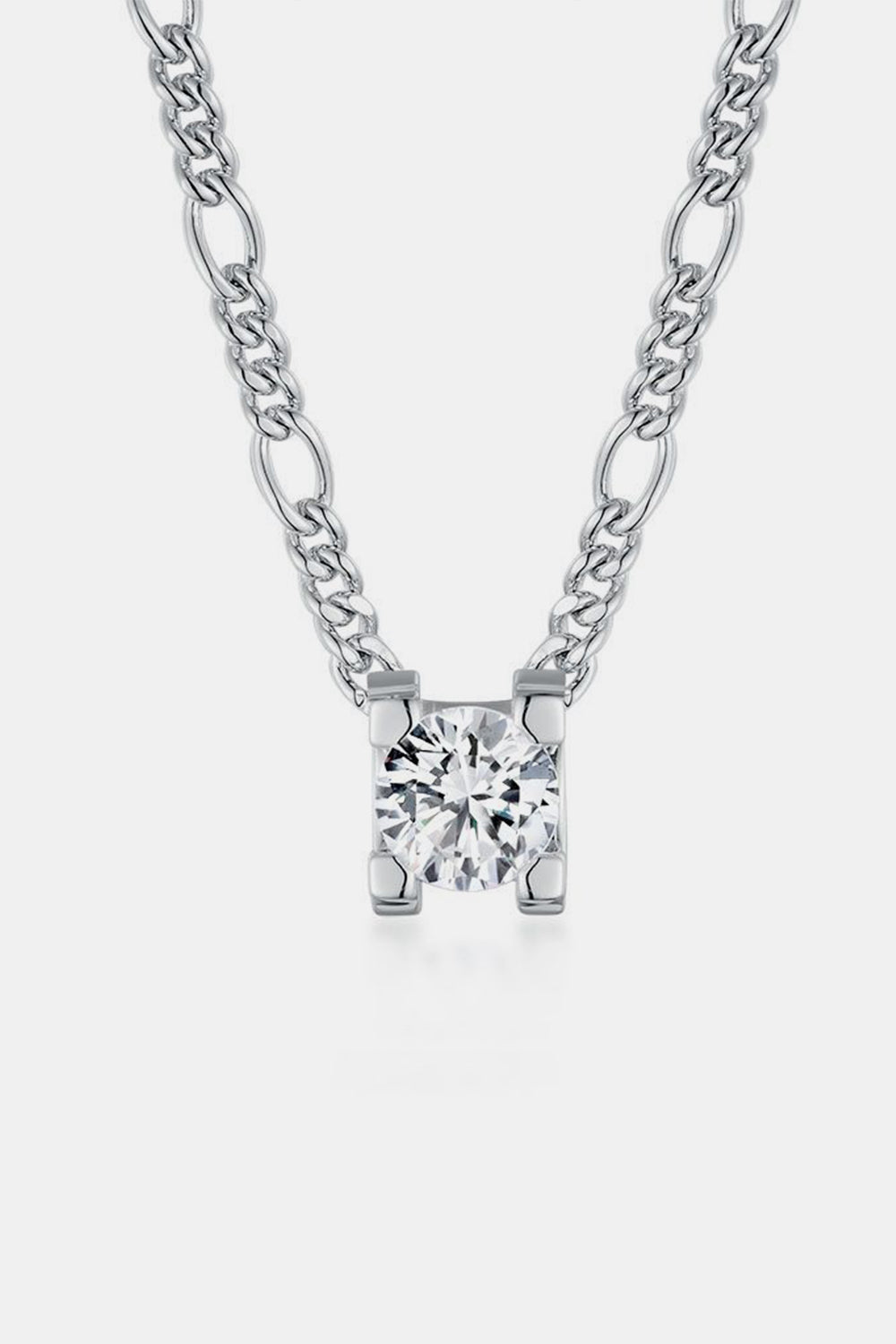2 Carat Moissanite 925 Sterling Silver Pendant Necklace Trandify Deal