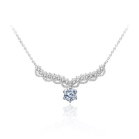 0.5ct Moissanite Sterling Silver Necklace for Women