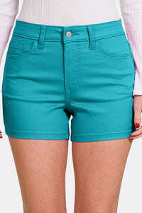 Zenana High Waist Denim Shorts Trandify deal