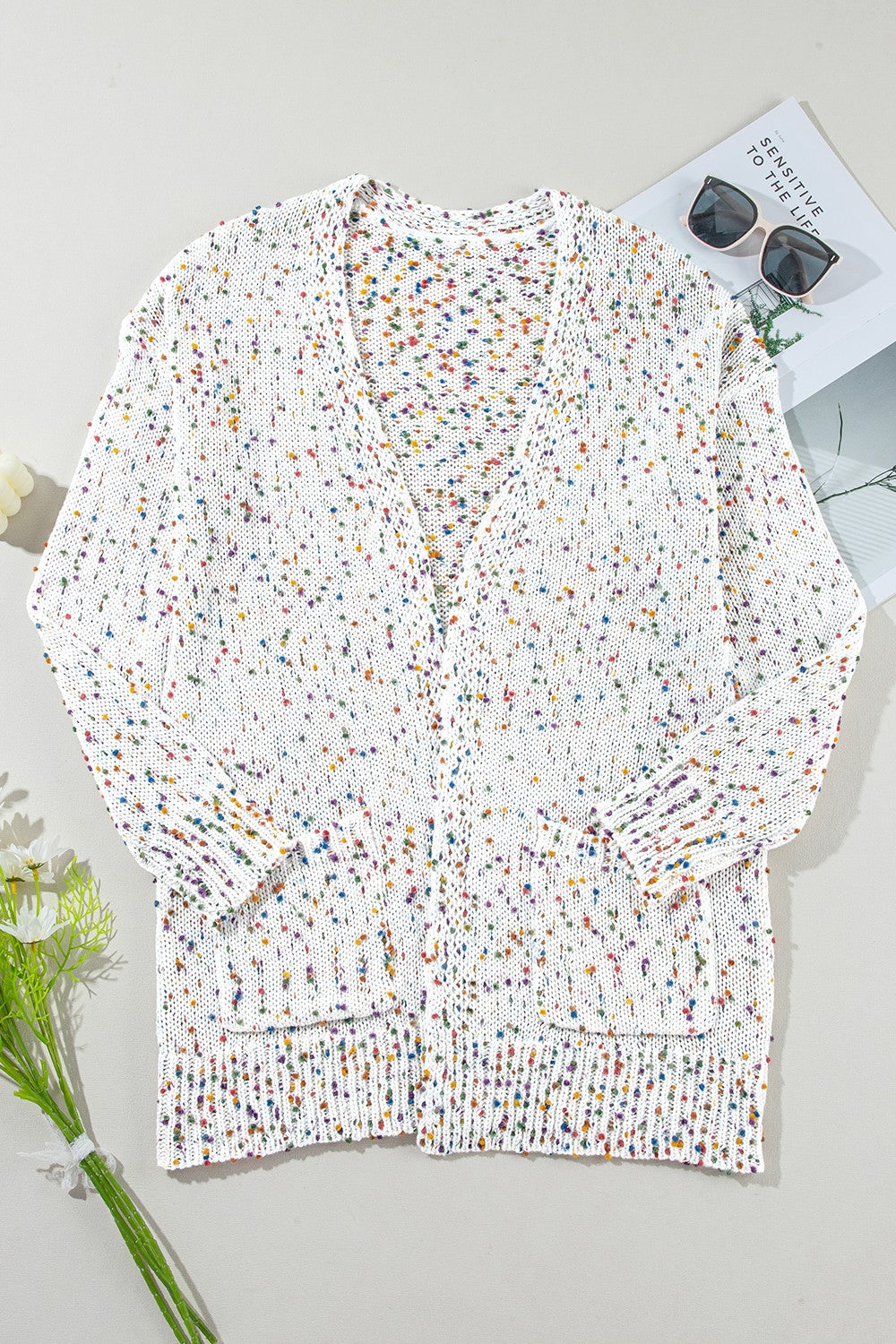 Open Front Long Sleeve Cardigan Trandify Deal