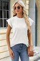 Round Neck Cap Sleeve T-Shirt Trandify deal