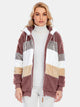 Full Size Drawstring Color Block Zip Up Hooded Outerwear Trandify Deal