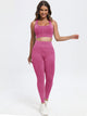 Scoop Neck Wide Strap Top and Pants Active Set Trandify Deal
