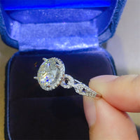 3 Carat 925 Sterling Silver Moissanite Ring Trandify Deal