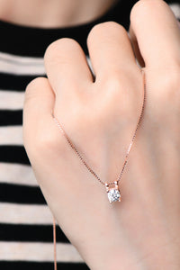 Moissanite 925 Sterling Silver Necklace Trandify deal
