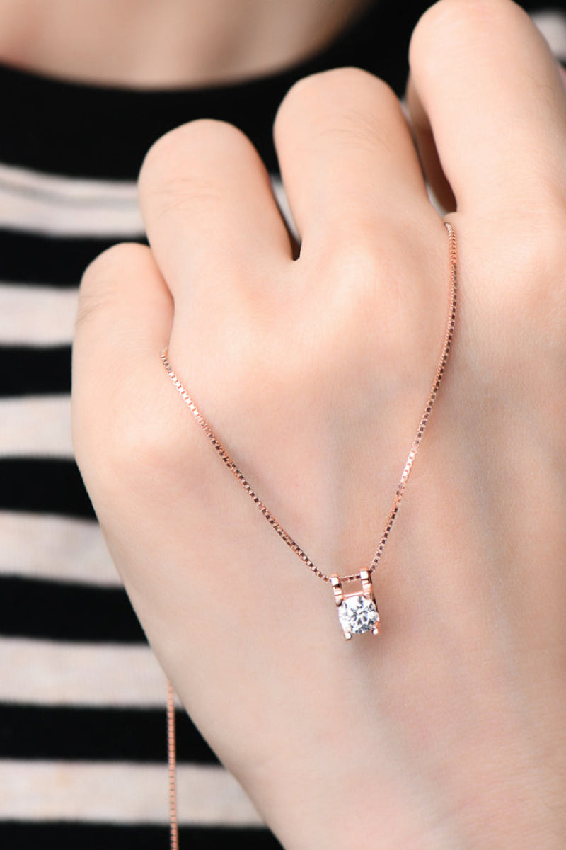 Moissanite 925 Sterling Silver Necklace Trandify deal