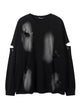 Men’s Distressed Vintage Tee – Soft Long Sleeve Crewneck | Free Shipping