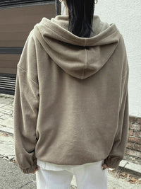 Mountain Quarter Zip Long Sleeve Hoodie Trandify Deal