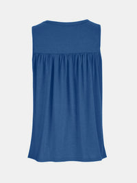 Lace Detail Round Neck Tank Trandify deal