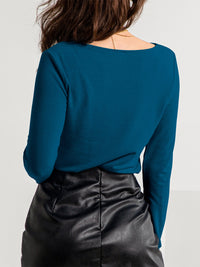 FAM-FAM Twisted Long Sleeve T-Shirt Trandify Deal