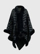 Elegant Checkered Poncho for Holiday Outfits - TrandifyDeal