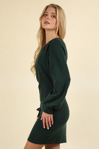 VERY J Ruched Detail Bodycon Mini Dress Trandify Deal