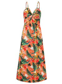Twisted Printed V-Neck Cami Dress Trandify deal
