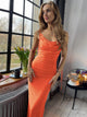 Backless Cowl Neck Sleeveless Cami Dress Trandify deal