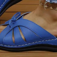 Tied Open Toe Low Heel Sandals Trandify Deal