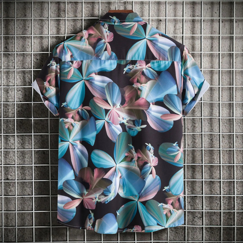 Casual Plus Size Men’s Shirt – Breathable Summer Vacation Top