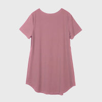 V-Neck Short Sleeve Lounge Dress Trandify Deal