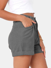 Full Size High Waist Shorts with Pockets Trandify deal