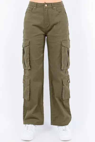 American Bazi Women’s High-Rise Cargo Pants - Trandify Deal