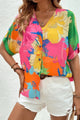 Printed Button Up Half Sleeve Shirt Trandify Deal