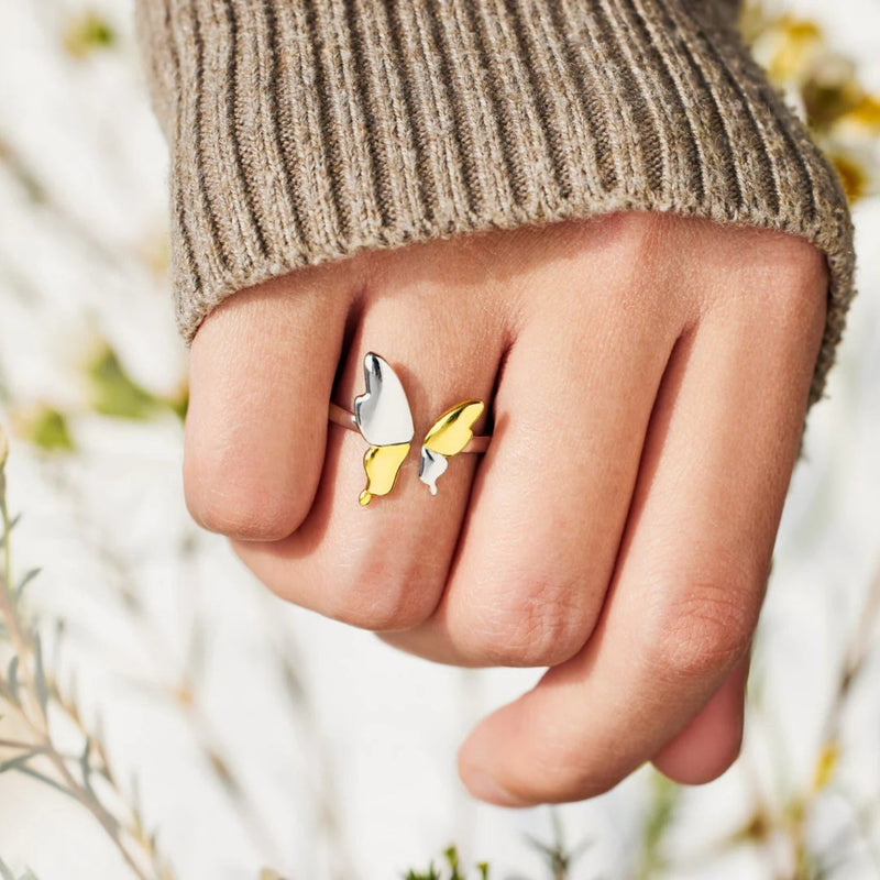 925 Sterling Silver Butterfly Ring Trandify Deal