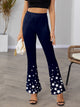 Star Elastic Waist Bootcut Pants Trandify deal