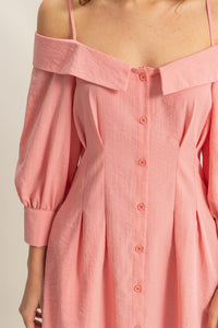 Best Selling Summer Dress for Women – Button Front & Spaghetti Straps