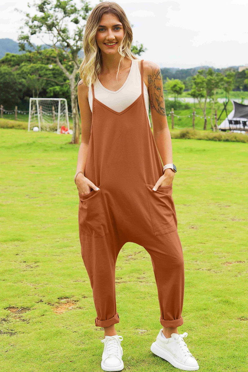 Stylish Pocketed Romper – Perfect for Travel & Outings – TrandifyDeal