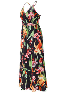 Crisscross Printed Surplice Cami Dress - Trandify Deal