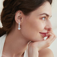 4 Carat Moissanite 925 Sterling Silver Earrings Trandify Deal