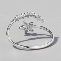 925 Sterling Silver Flower Ring Trandify Deal