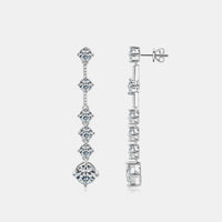 4 Carat Moissanite 925 Sterling Silver Earrings Trandify deal